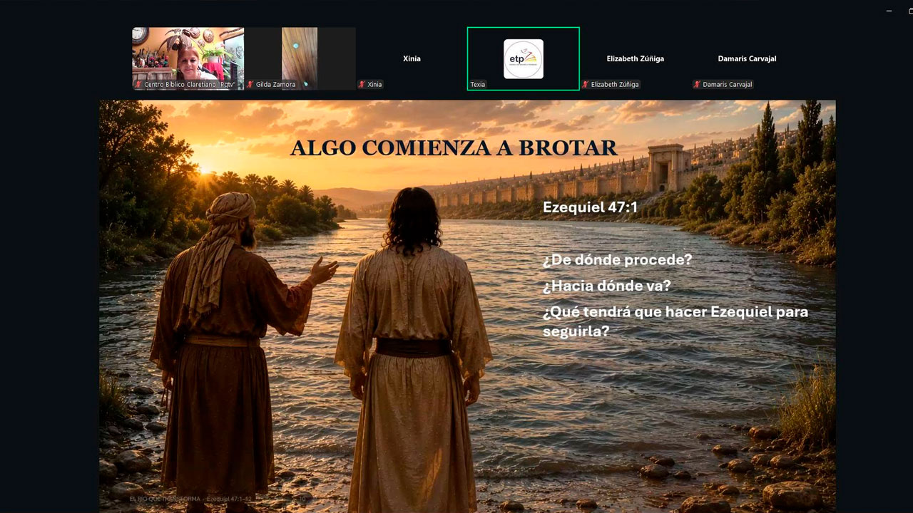 Taller bíblico: “El río que transforma: del templo a la Vida.”